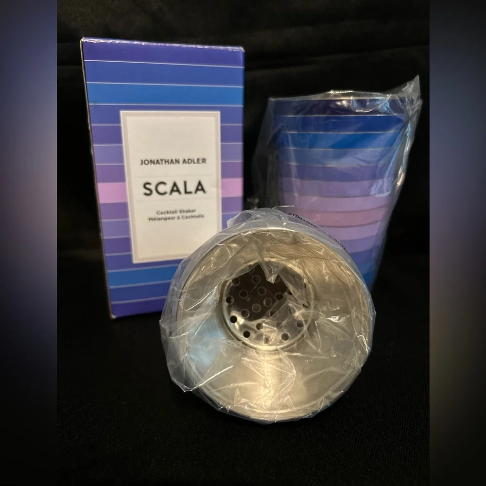 Jonathan Adler Scala Cocktail Shaker Bar Accessories